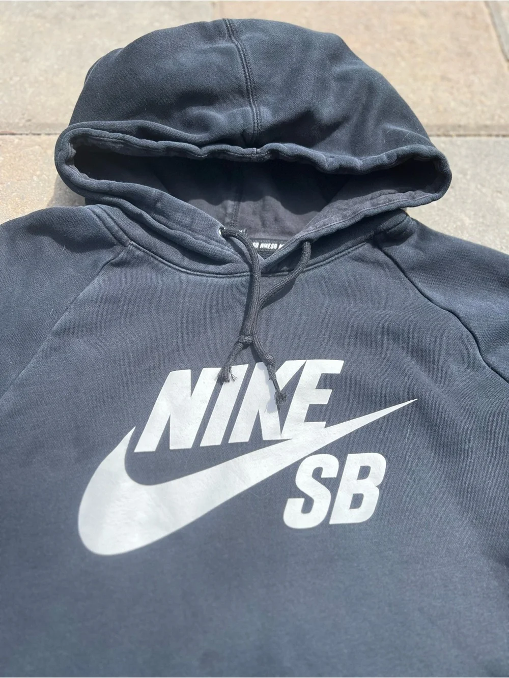 Nike SB Black Graphic Pullover Skate Hoodie Men's Medium